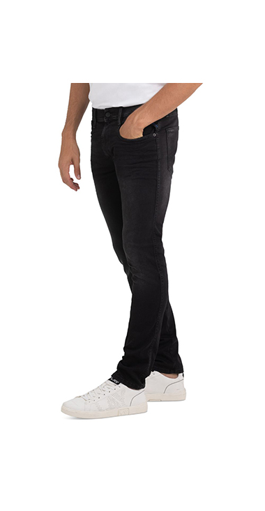 X-LITE ANBASS 10oz ハイパーフレックスストレッチ ブラックデニム 詳細画像